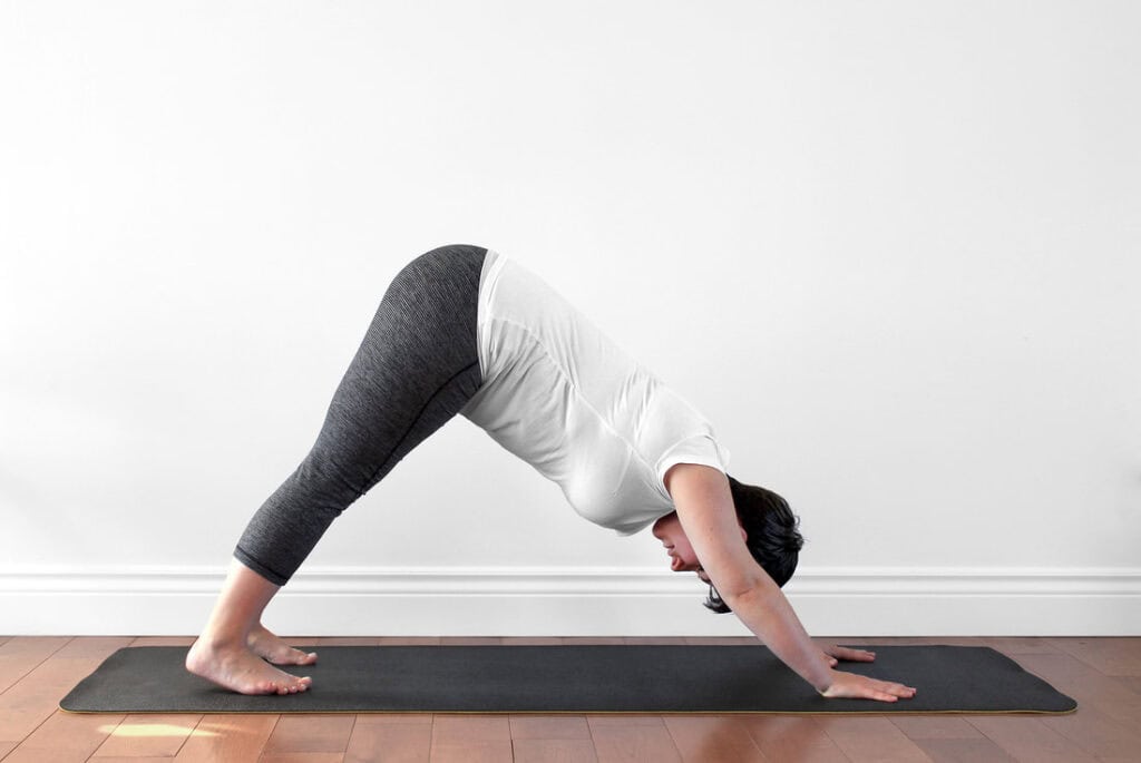 Downward Dog during the first trimester of pregnancy