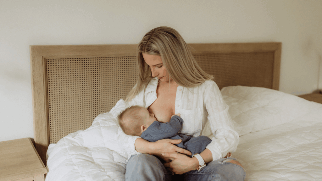 woman breastfeeding