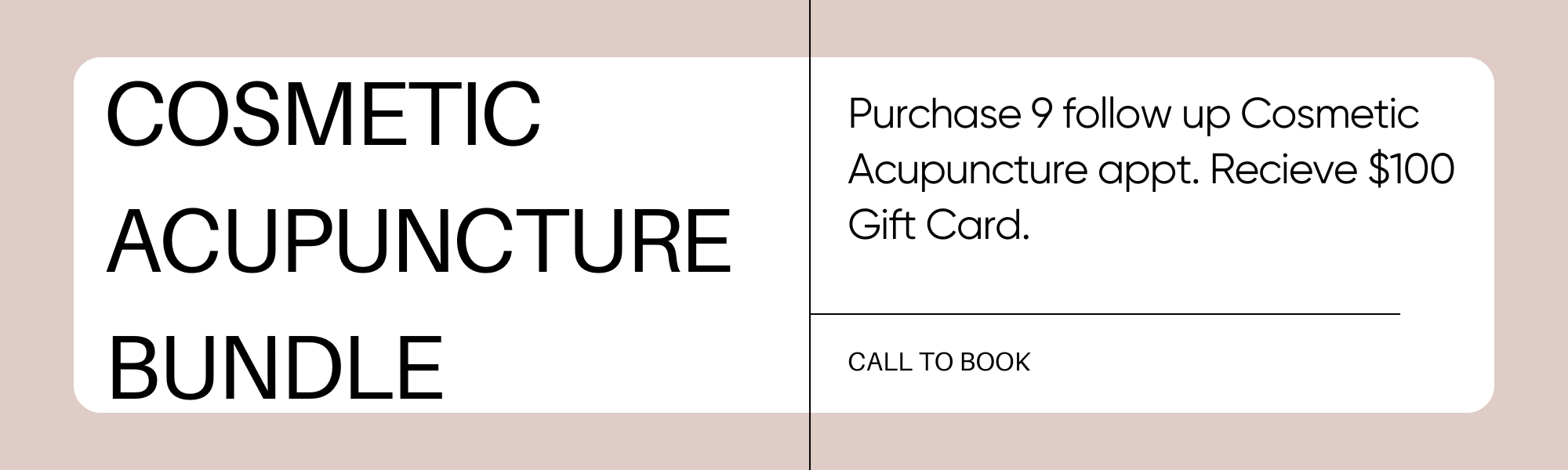 cosmetic acupuncture package