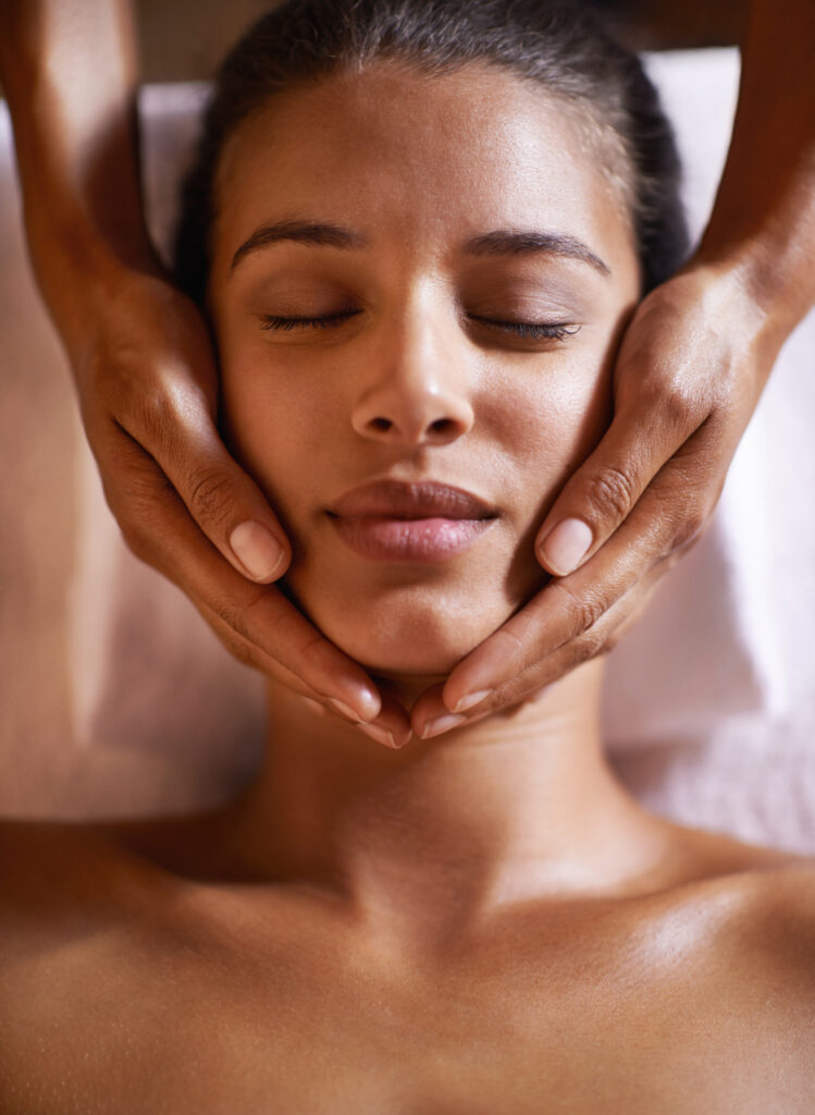 woman enjoying a massage in Toronto wellness clinic