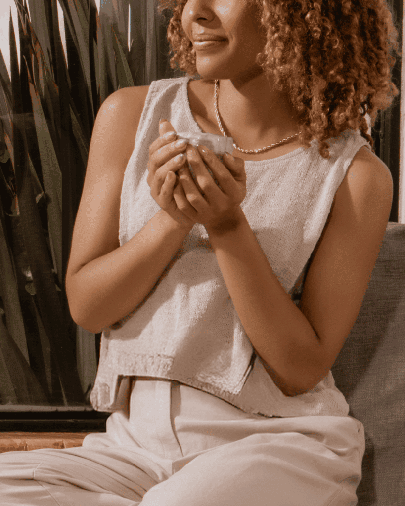 woman smiling